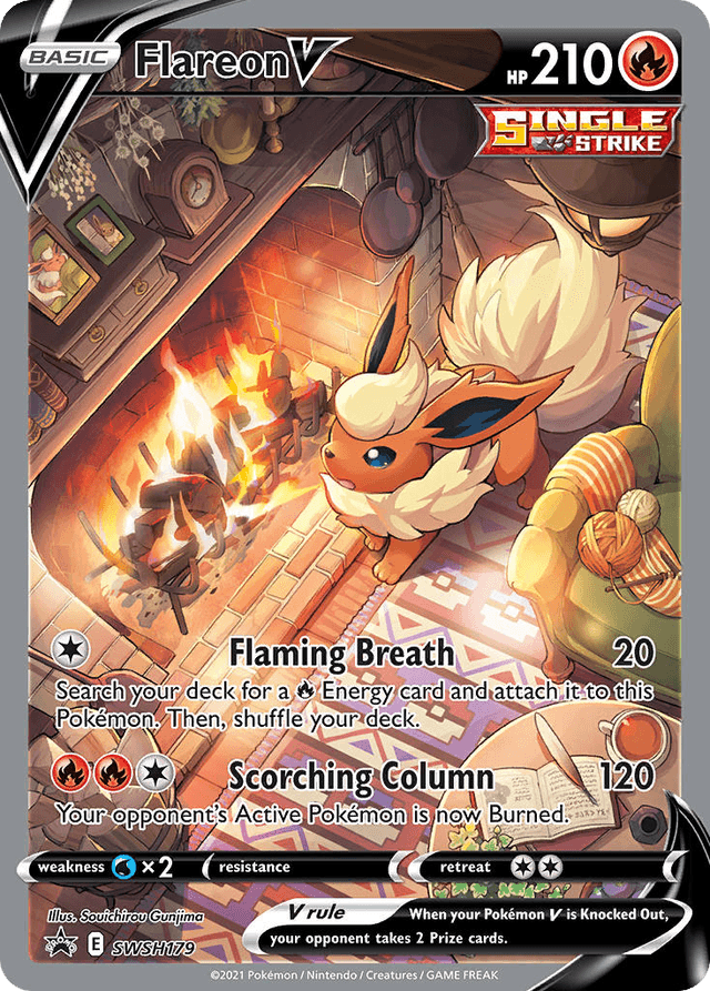Carta Flareon V SWSH179/307 do set SWSH Black Star Promos — Pokémon TCG | Bynx