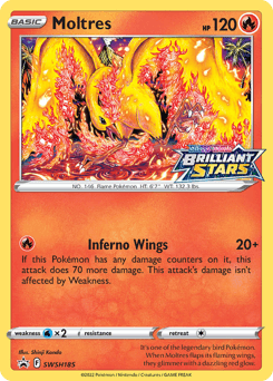 Moltres SWSH185 — SWSH Black Star Promos