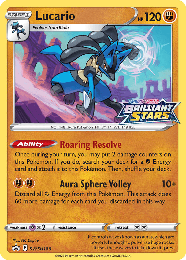 Carta Lucario SWSH186/307 do set SWSH Black Star Promos — Pokémon TCG | Bynx