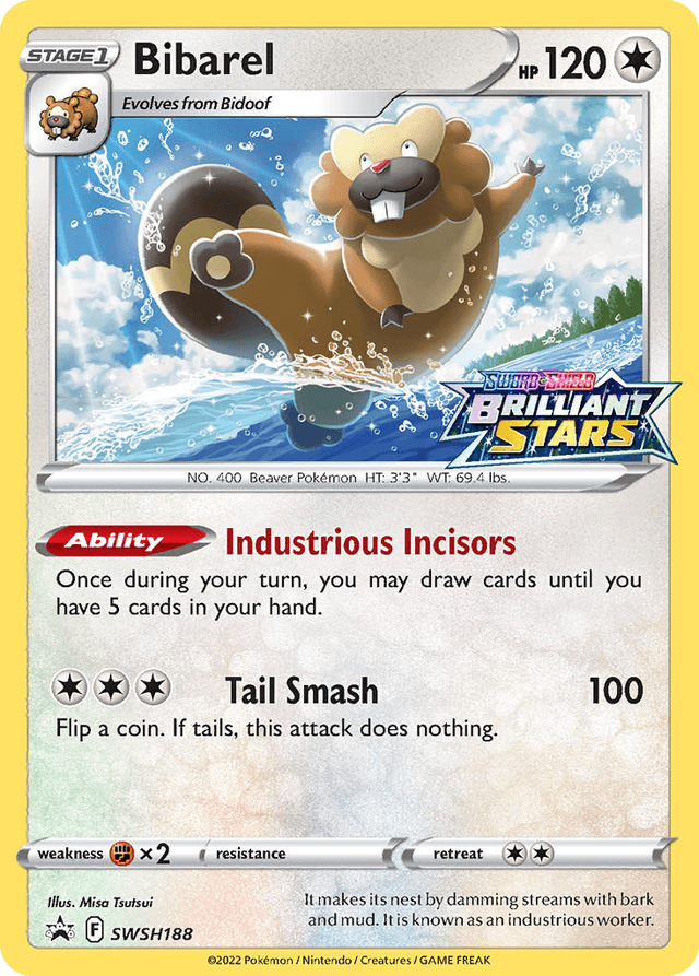 Carta Bibarel SWSH188/307 do set SWSH Black Star Promos — Pokémon TCG | Bynx