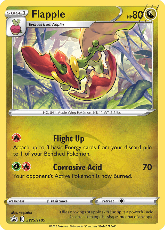 Carta Flapple SWSH189/307 do set SWSH Black Star Promos — Pokémon TCG | Bynx