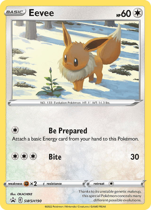 Carta Eevee SWSH190/307 do set SWSH Black Star Promos — Pokémon TCG | Bynx