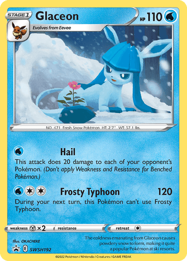 Carta Glaceon SWSH192/307 do set SWSH Black Star Promos — Pokémon TCG | Bynx