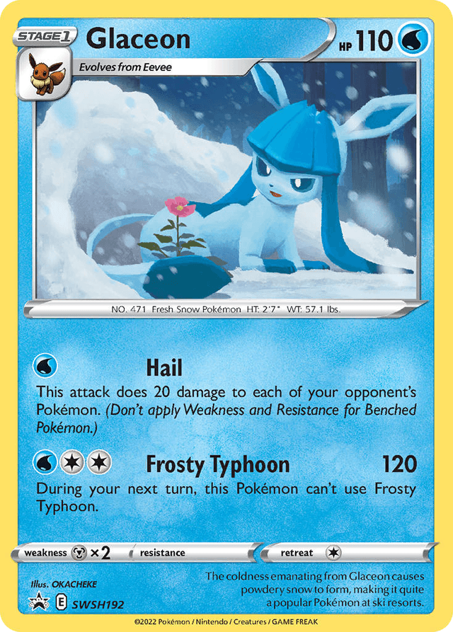 Carta Glaceon SWSH192/307 do set SWSH Black Star Promos — Pokémon TCG | Bynx