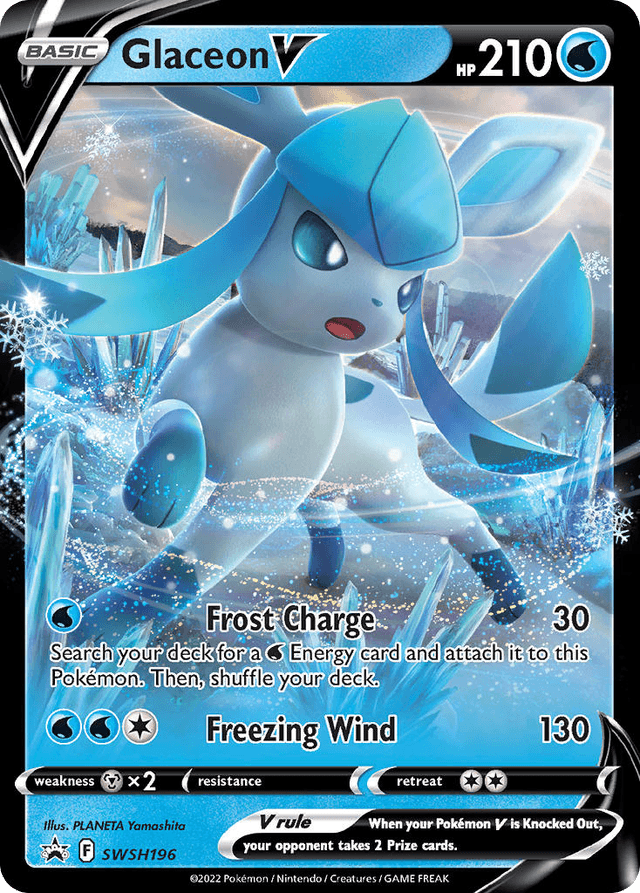 Carta Glaceon V SWSH196/307 do set SWSH Black Star Promos — Pokémon TCG | Bynx