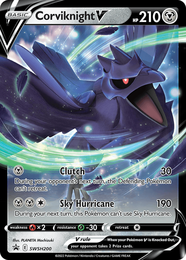 Carta Corviknight V SWSH200/307 do set SWSH Black Star Promos — Pokémon TCG | Bynx