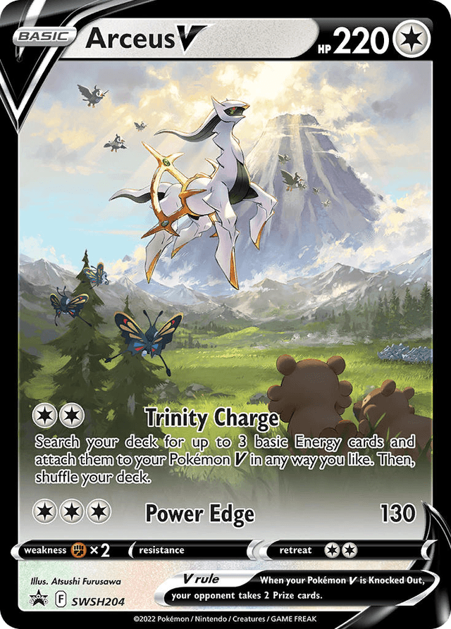Carta Arceus V SWSH204/307 do set SWSH Black Star Promos — Pokémon TCG | Bynx