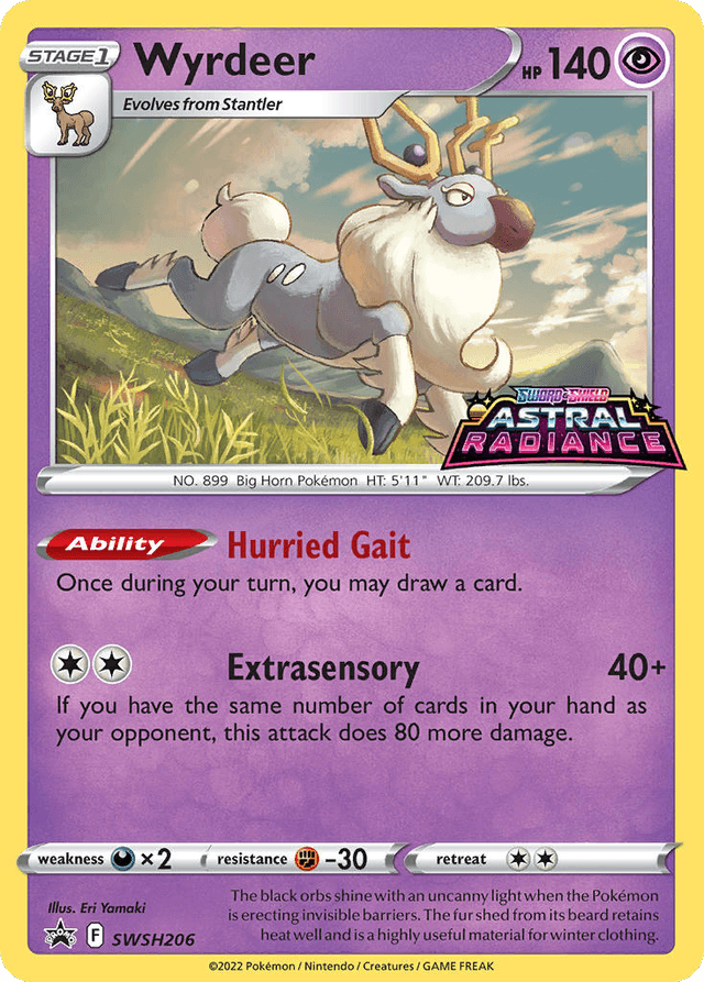 Carta Wyrdeer SWSH206/307 do set SWSH Black Star Promos — Pokémon TCG | Bynx