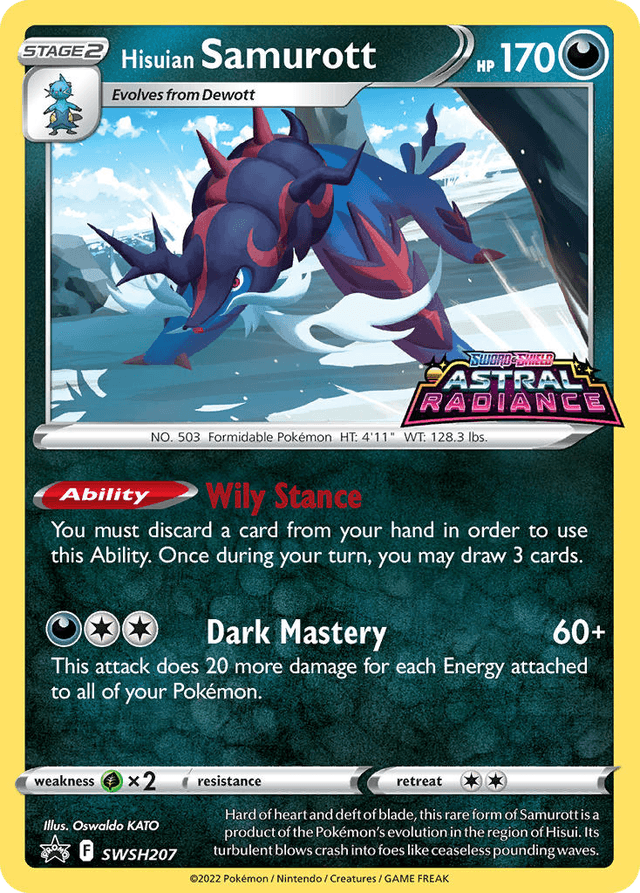 Carta Hisuian Samurott SWSH207/307 do set SWSH Black Star Promos — Pokémon TCG | Bynx