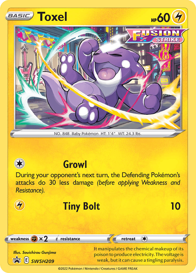 Carta Toxel SWSH209/307 do set SWSH Black Star Promos — Pokémon TCG | Bynx