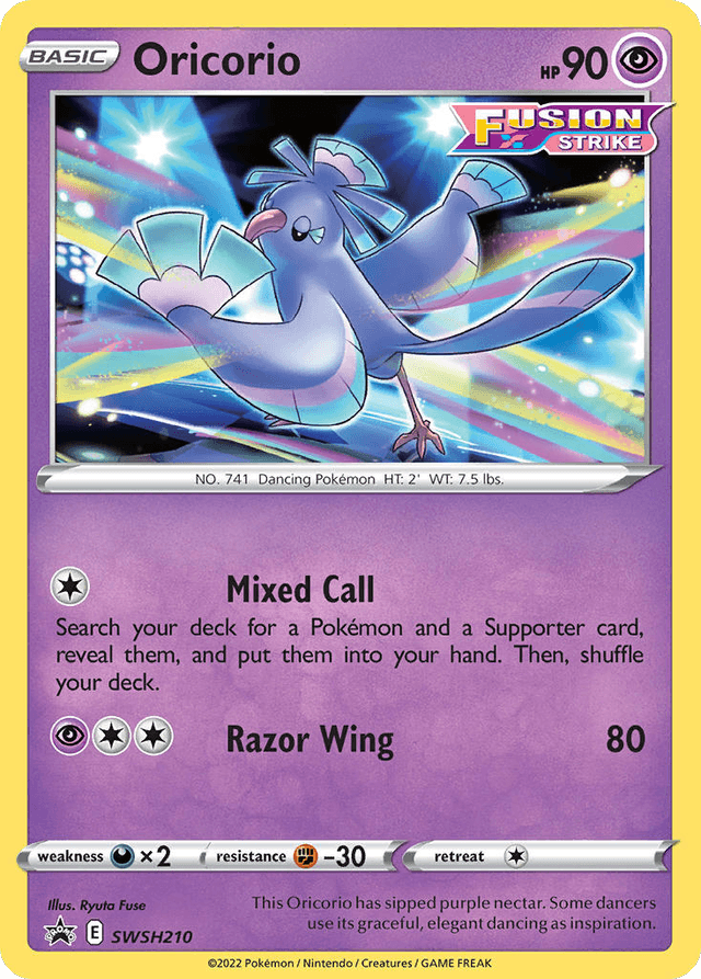 Carta Oricorio SWSH210/307 do set SWSH Black Star Promos — Pokémon TCG | Bynx