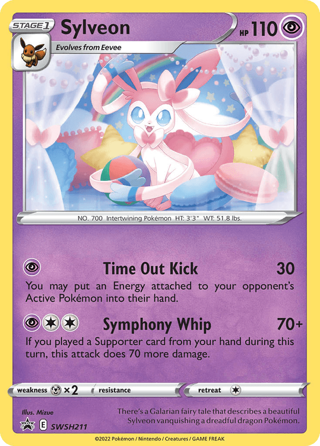 Carta Sylveon SWSH211/307 do set SWSH Black Star Promos — Pokémon TCG | Bynx