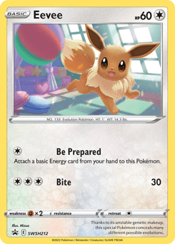 Eevee SWSH212 — SWSH Black Star Promos