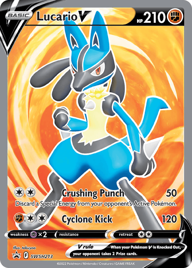 Carta Lucario V SWSH213/307 do set SWSH Black Star Promos — Pokémon TCG | Bynx
