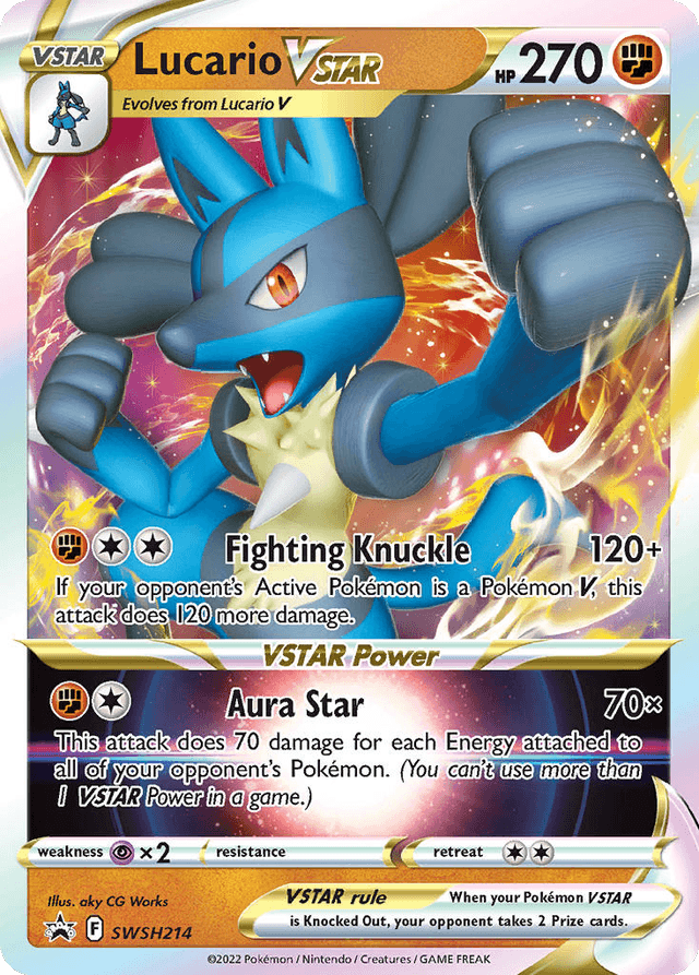 Carta Lucario VSTAR SWSH214/307 do set SWSH Black Star Promos — Pokémon TCG | Bynx