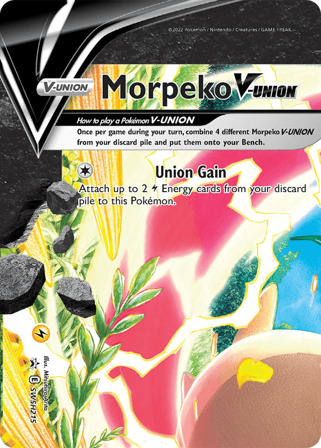 Carta Morpeko V-UNION SWSH215/307 do set SWSH Black Star Promos — Pokémon TCG | Bynx