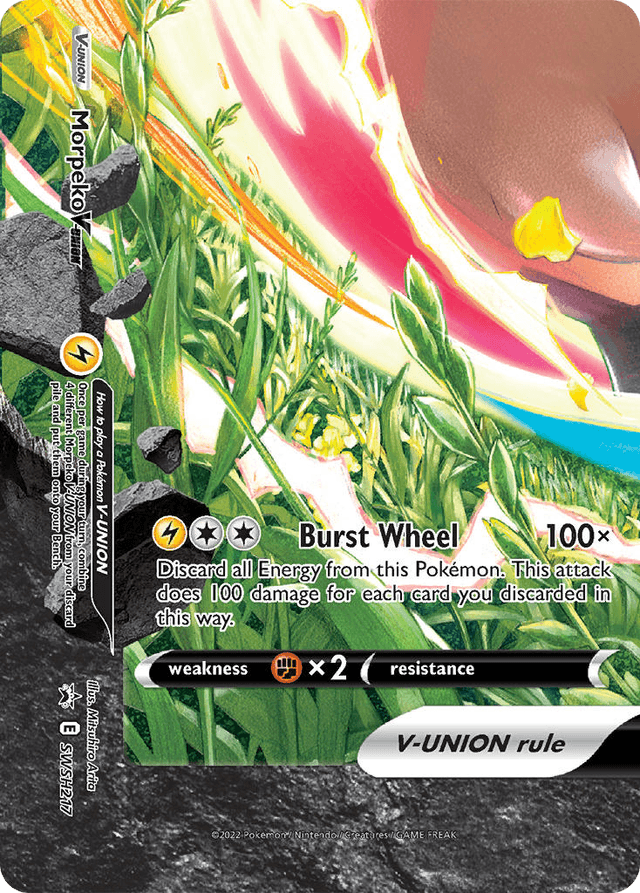 Carta Morpeko V-UNION SWSH217/307 do set SWSH Black Star Promos — Pokémon TCG | Bynx