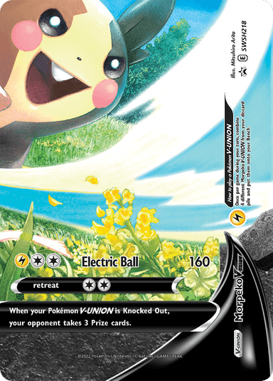 Carta Morpeko V-UNION SWSH218/307 do set SWSH Black Star Promos — Pokémon TCG | Bynx