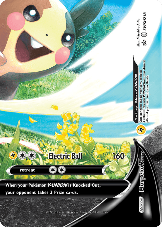Carta Morpeko V-UNION SWSH218/307 do set SWSH Black Star Promos — Pokémon TCG | Bynx
