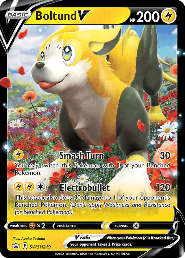 Carta Boltund V SWSH219/307 do set SWSH Black Star Promos — Pokémon TCG | Bynx