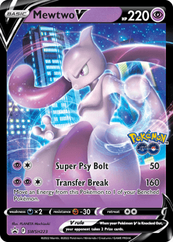Mewtwo V SWSH223 — SWSH Black Star Promos