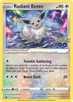 Radiant Eevee SWSH230 — SWSH Black Star Promos