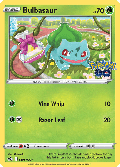 Carta Bulbasaur SWSH231/307 do set SWSH Black Star Promos — Pokémon TCG | Bynx