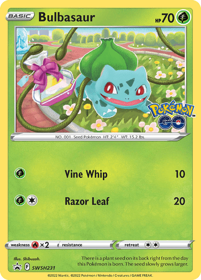 Carta Bulbasaur SWSH231/307 do set SWSH Black Star Promos — Pokémon TCG | Bynx