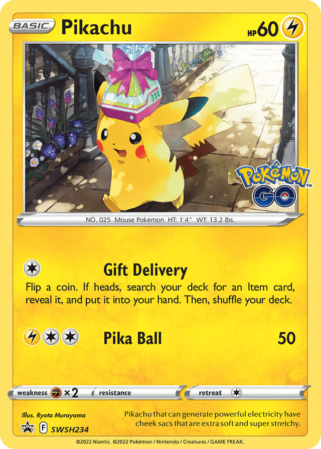 Carta Pikachu SWSH234/307 do set SWSH Black Star Promos — Pokémon TCG | Bynx
