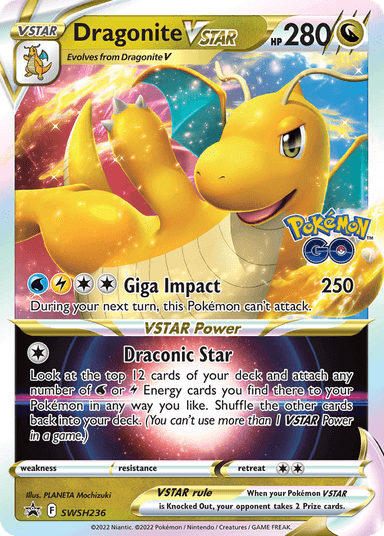 Carta Dragonite VSTAR SWSH236/307 do set SWSH Black Star Promos — Pokémon TCG | Bynx