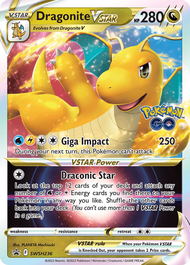Carta Dragonite VSTAR SWSH236/307 do set SWSH Black Star Promos — Pokémon TCG | Bynx
