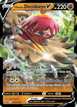 Hisuian Decidueye V SWSH238 — SWSH Black Star Promos