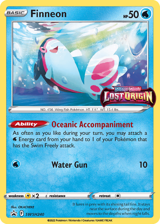 Carta Finneon SWSH240/307 do set SWSH Black Star Promos — Pokémon TCG | Bynx
