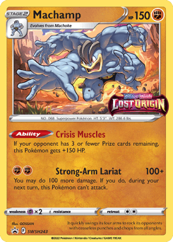 Machamp SWSH243 — SWSH Black Star Promos