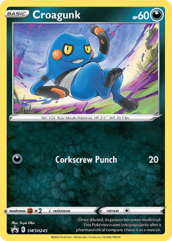 Croagunk SWSH245 — SWSH Black Star Promos