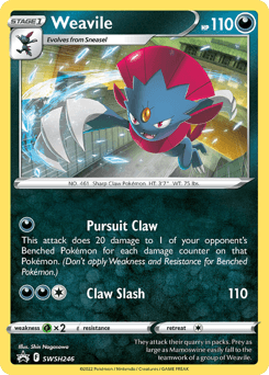 Weavile SWSH246 — SWSH Black Star Promos