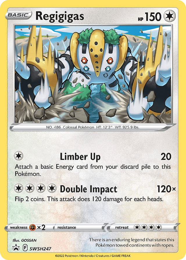 Carta Regigigas SWSH247/307 do set SWSH Black Star Promos — Pokémon TCG | Bynx