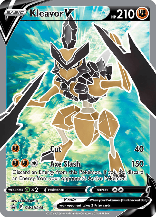Carta Kleavor V SWSH248/307 do set SWSH Black Star Promos — Pokémon TCG | Bynx