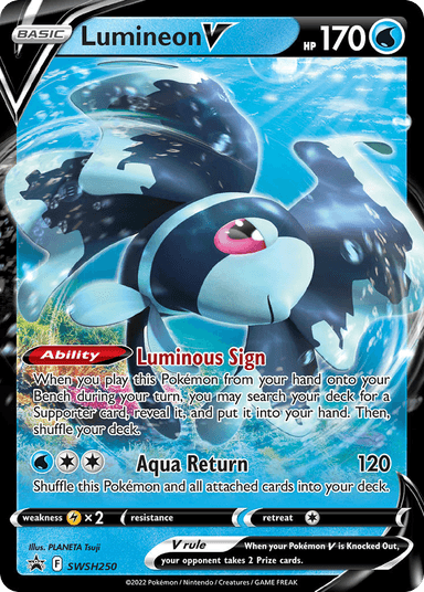 Carta Lumineon V SWSH250/307 do set SWSH Black Star Promos — Pokémon TCG | Bynx