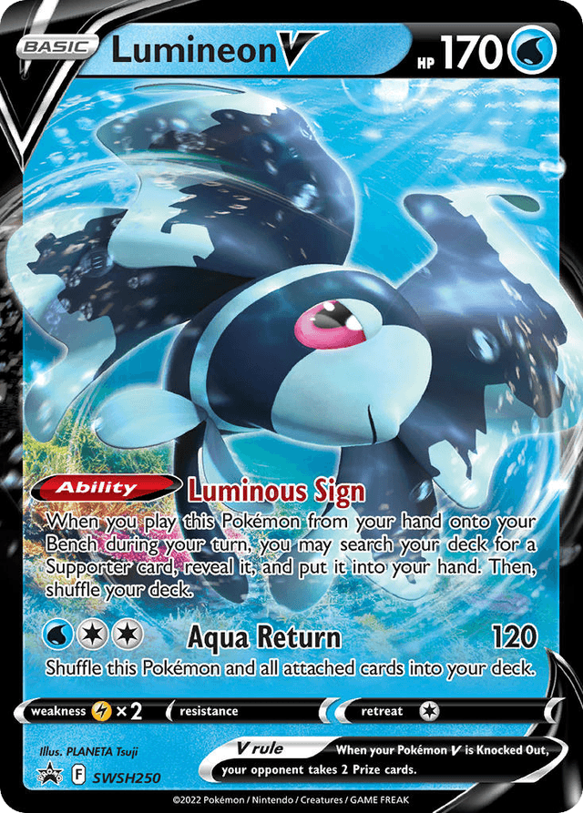 Carta Lumineon V SWSH250/307 do set SWSH Black Star Promos — Pokémon TCG | Bynx