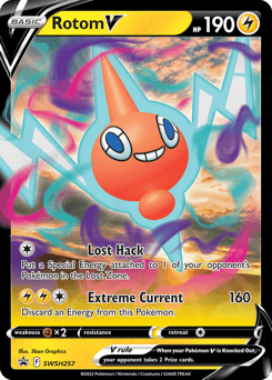 Rotom V SWSH257 — SWSH Black Star Promos