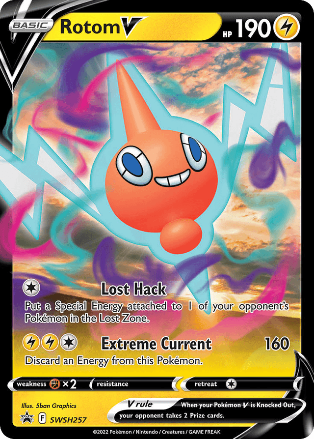 Carta Rotom V SWSH257/307 do set SWSH Black Star Promos — Pokémon TCG | Bynx