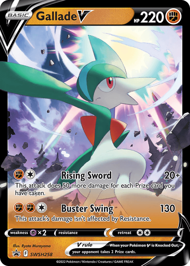 Carta Gallade V SWSH258/307 do set SWSH Black Star Promos — Pokémon TCG | Bynx