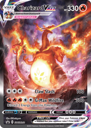 Carta Charizard VMAX SWSH261/307 do set SWSH Black Star Promos — Pokémon TCG | Bynx