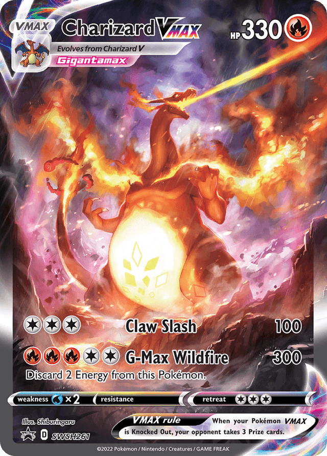 Carta Charizard VMAX SWSH261/307 do set SWSH Black Star Promos — Pokémon TCG | Bynx
