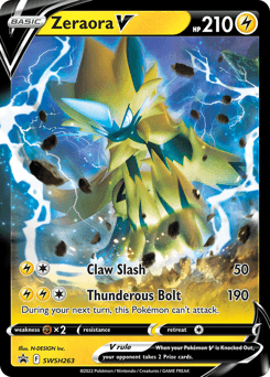Zeraora V SWSH263 — SWSH Black Star Promos