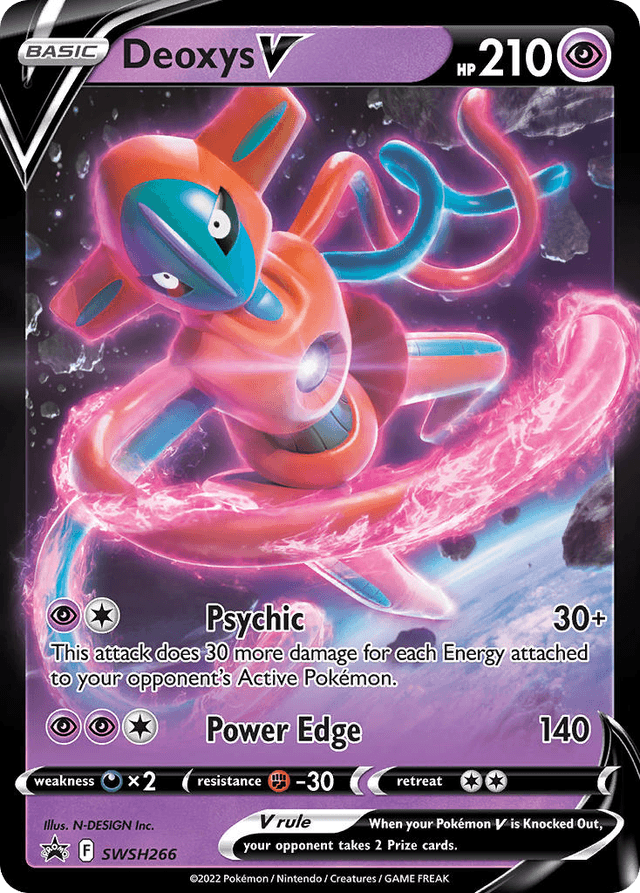Carta Deoxys V SWSH266/307 do set SWSH Black Star Promos — Pokémon TCG | Bynx