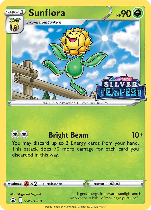 Carta Sunflora SWSH269/307 do set SWSH Black Star Promos — Pokémon TCG | Bynx