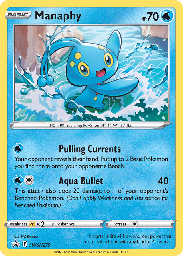 Carta Manaphy SWSH275/307 do set SWSH Black Star Promos — Pokémon TCG | Bynx