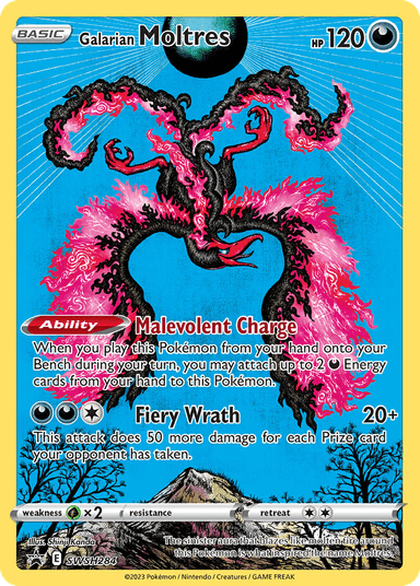 Carta Galarian Moltres SWSH284/307 do set SWSH Black Star Promos — Pokémon TCG | Bynx